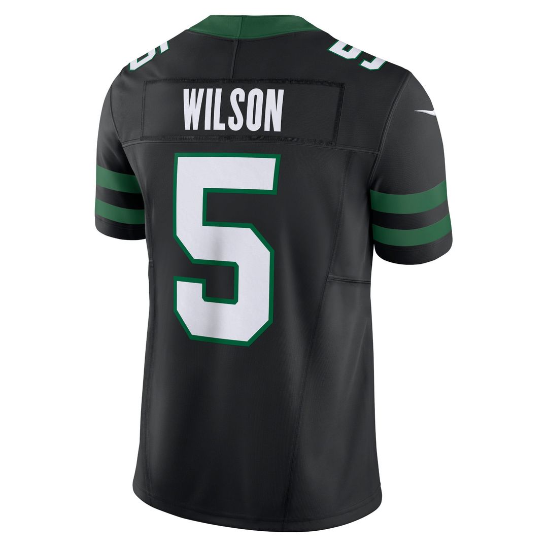 Garrett Wilson New York Jets Nike Legacy White Vapor F.U.S.E. Limited Jersey