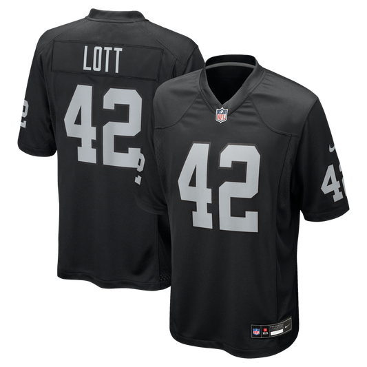 Ronnie Lott Las Vegas Raiders Nike Black Game Retired Player Jersey