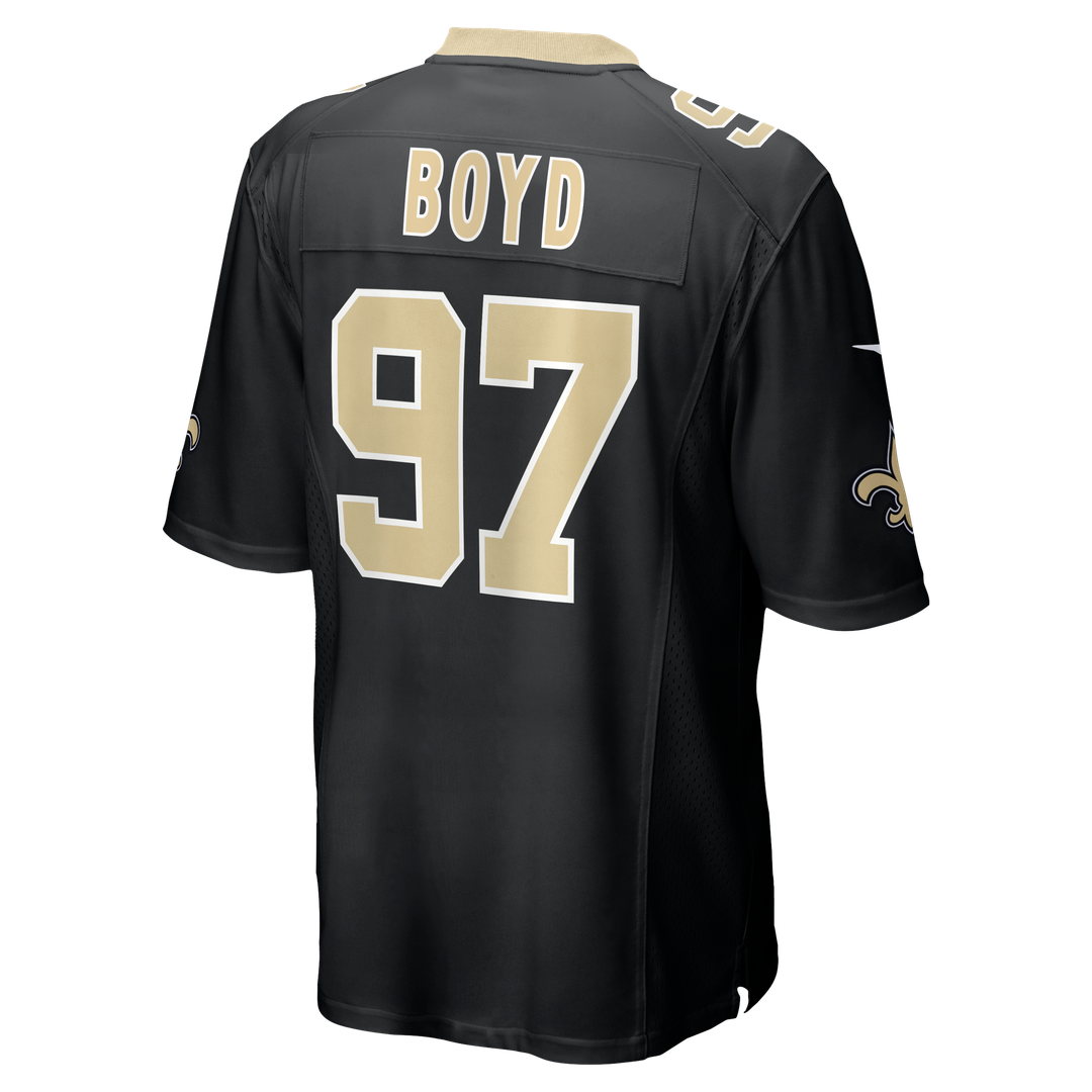 Khristian Boyd New Orleans Saints Nike Black Game Jersey