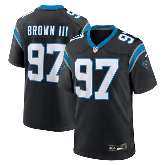 Bobby Brown III Carolina Panthers Nike Black Team Game Jersey