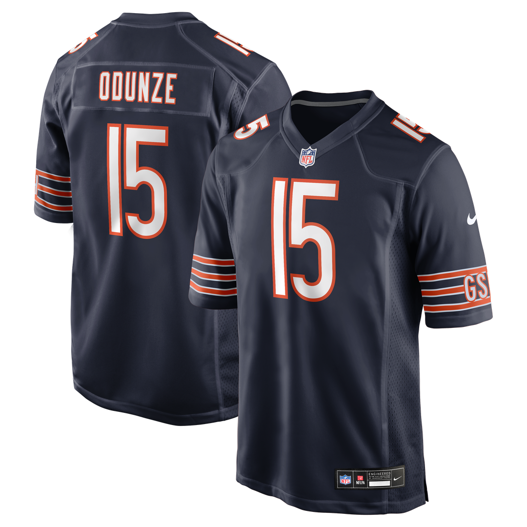 Rome Odunze Chicago Bears Nike Navy Player Game Jersey