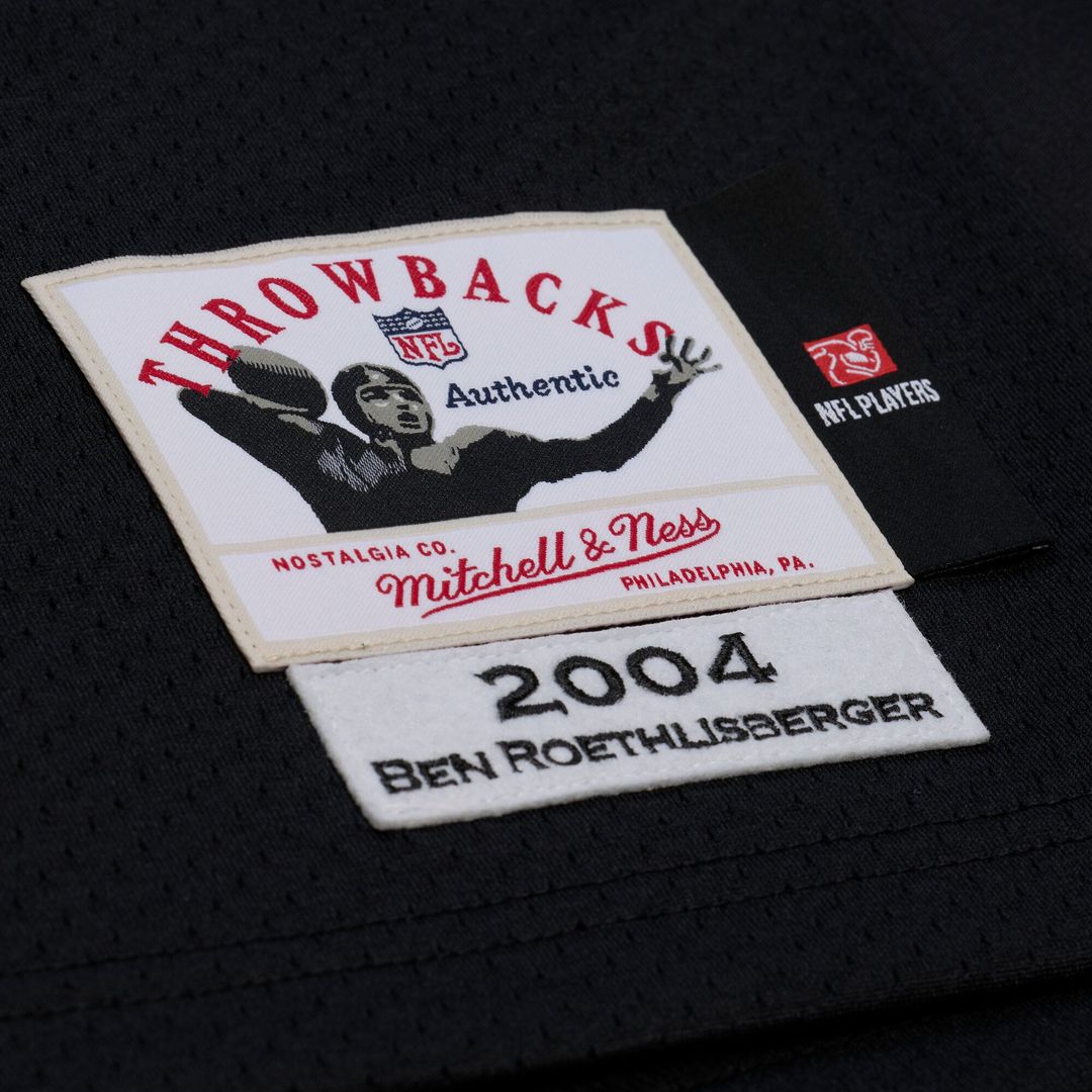 Ben Roethlisberger Pittsburgh Steelers Mitchell & Ness Black 2004 Authentic Throwback Jersey