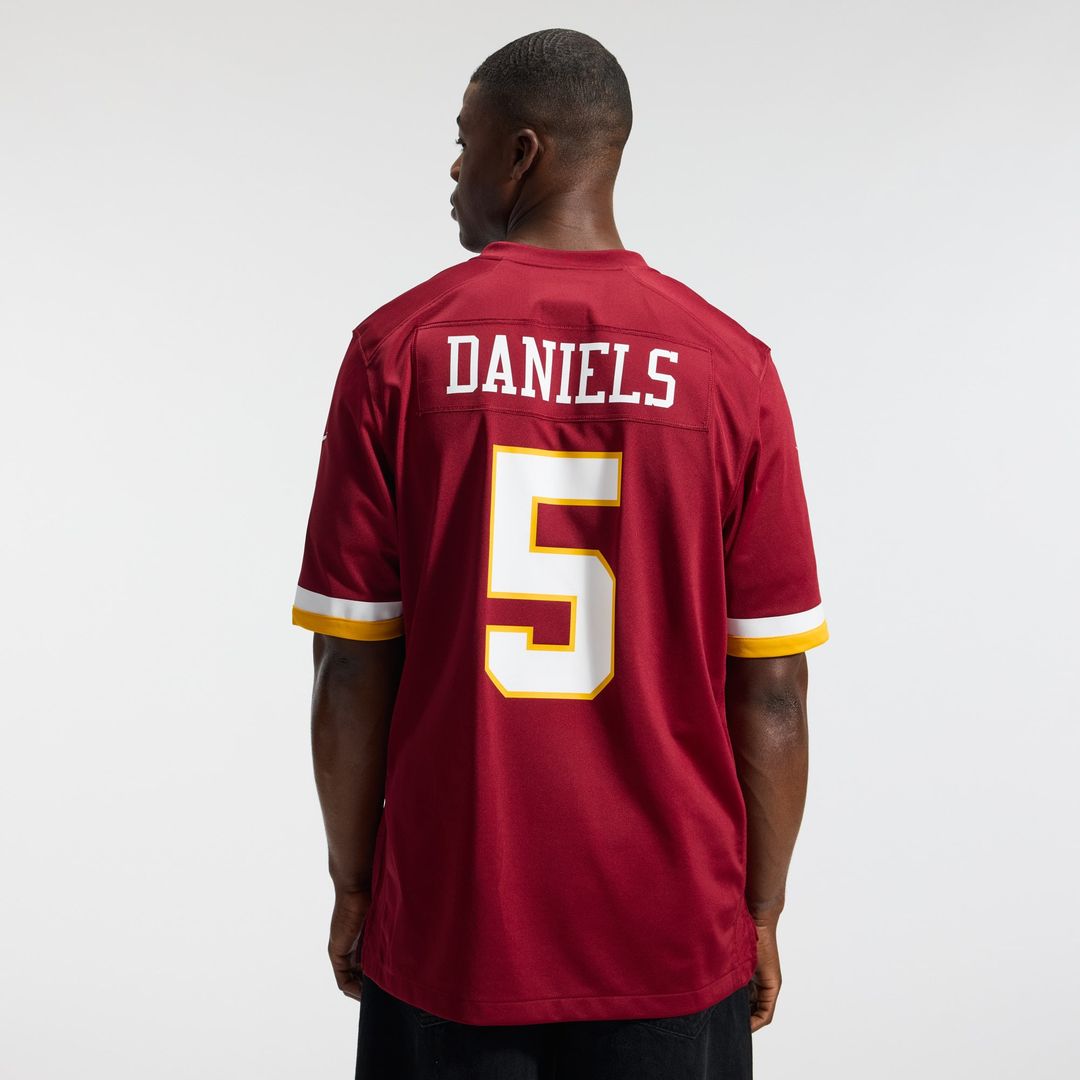 Jayden Daniels Washington Commanders Nike Burgundy Game Jersey