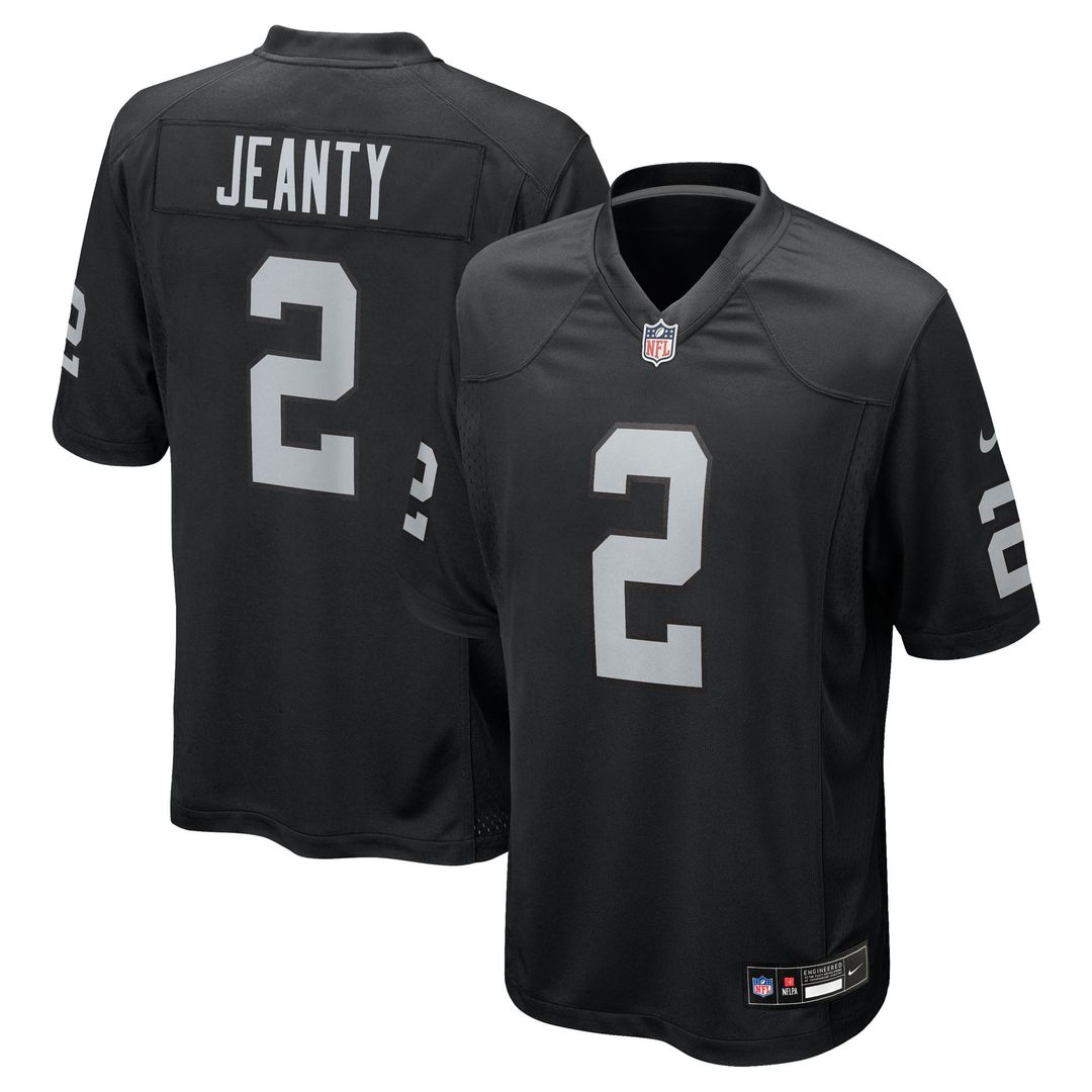 Ashton Jeanty Las Vegas Raiders Nike Black Team Game Jersey
