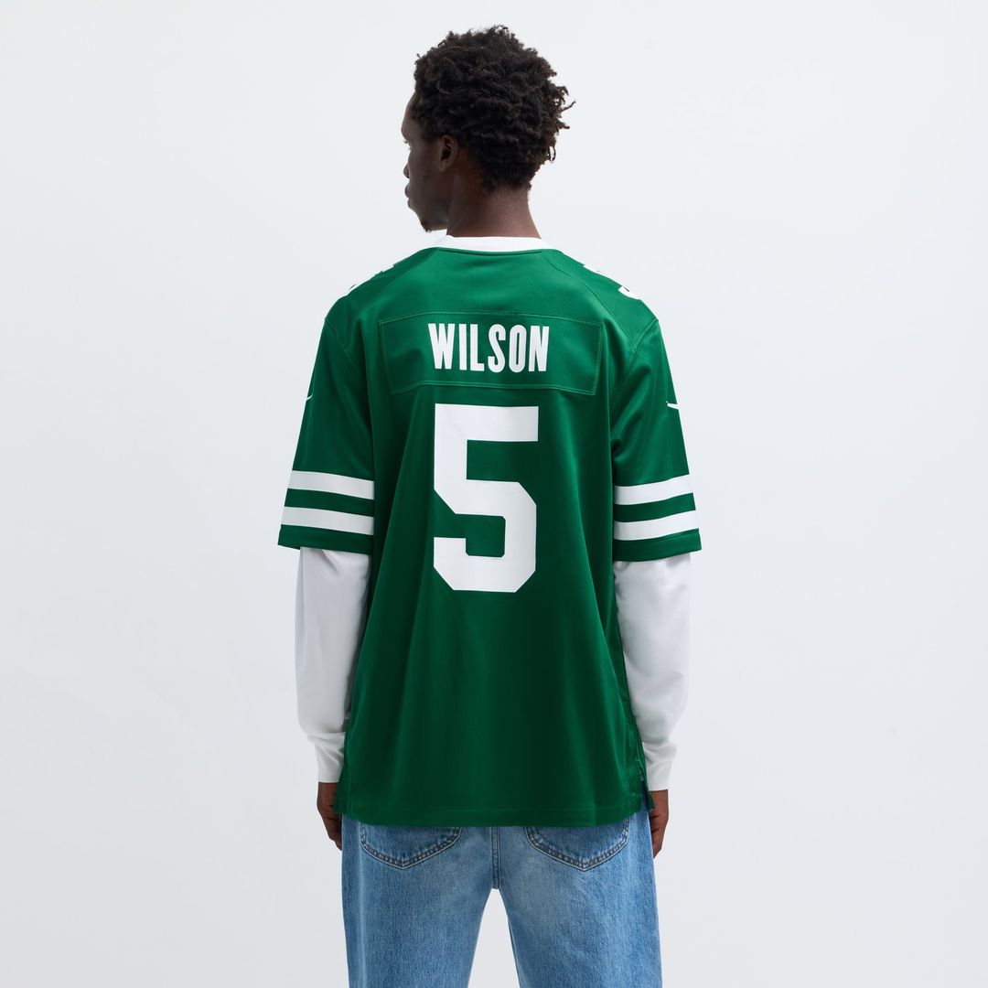 Garrett Wilson New York Jets Nike Legacy Green Game Jersey