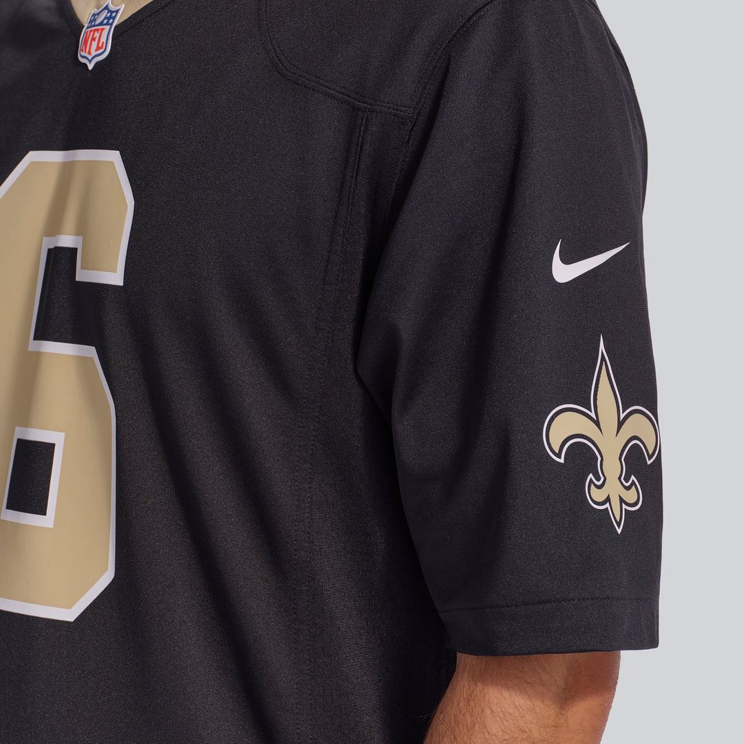 Tyler Shough New Orleans Saints Nike Black Game Jersey