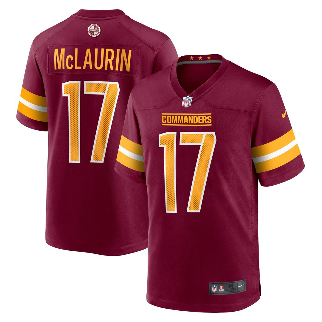 Terry McLaurin Washington Commanders Nike White Game Jersey