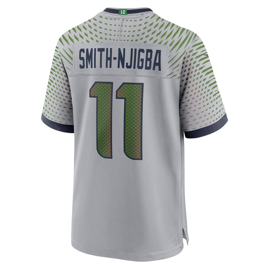Jaxon Smith-Njigba Seattle Seahawks Nike Gray Rivalries Collection Game Jersey