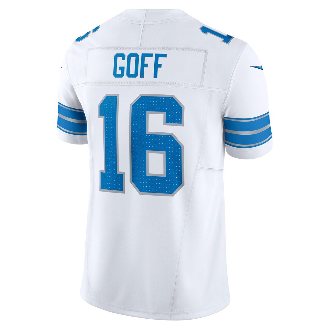 Jared Goff Detroit Lions Nike White Vapor F.U.S.E. Limited Jersey