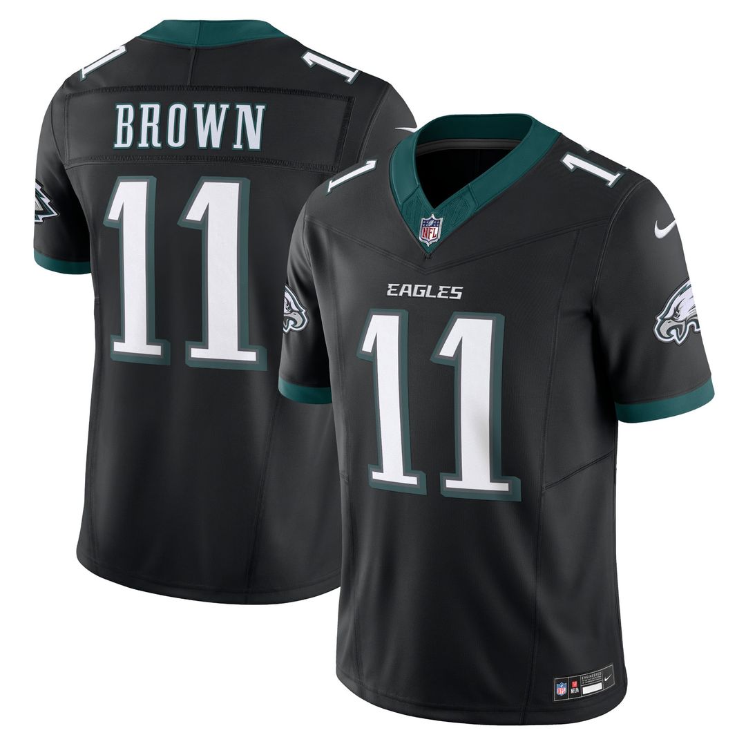 A.J. Brown Philadelphia Eagles Nike Black Alternate Vapor F.U.S.E. Limited Jersey