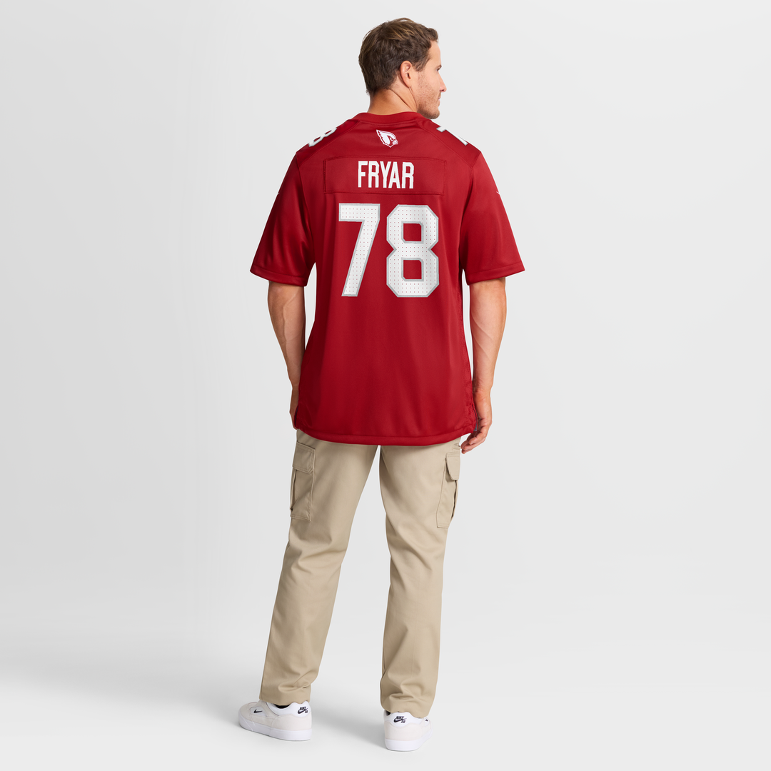 Josh Fryar Arizona Cardinals Nike Cardinal Team Game Jersey
