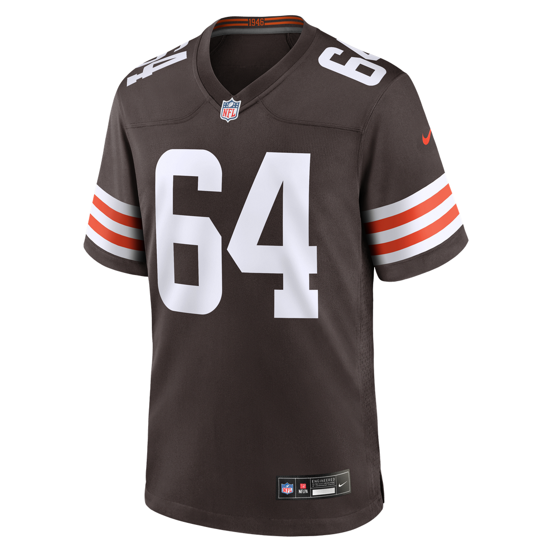 Joe DeLamielleure Cleveland Browns Nike Brown Game Retired Player Jersey