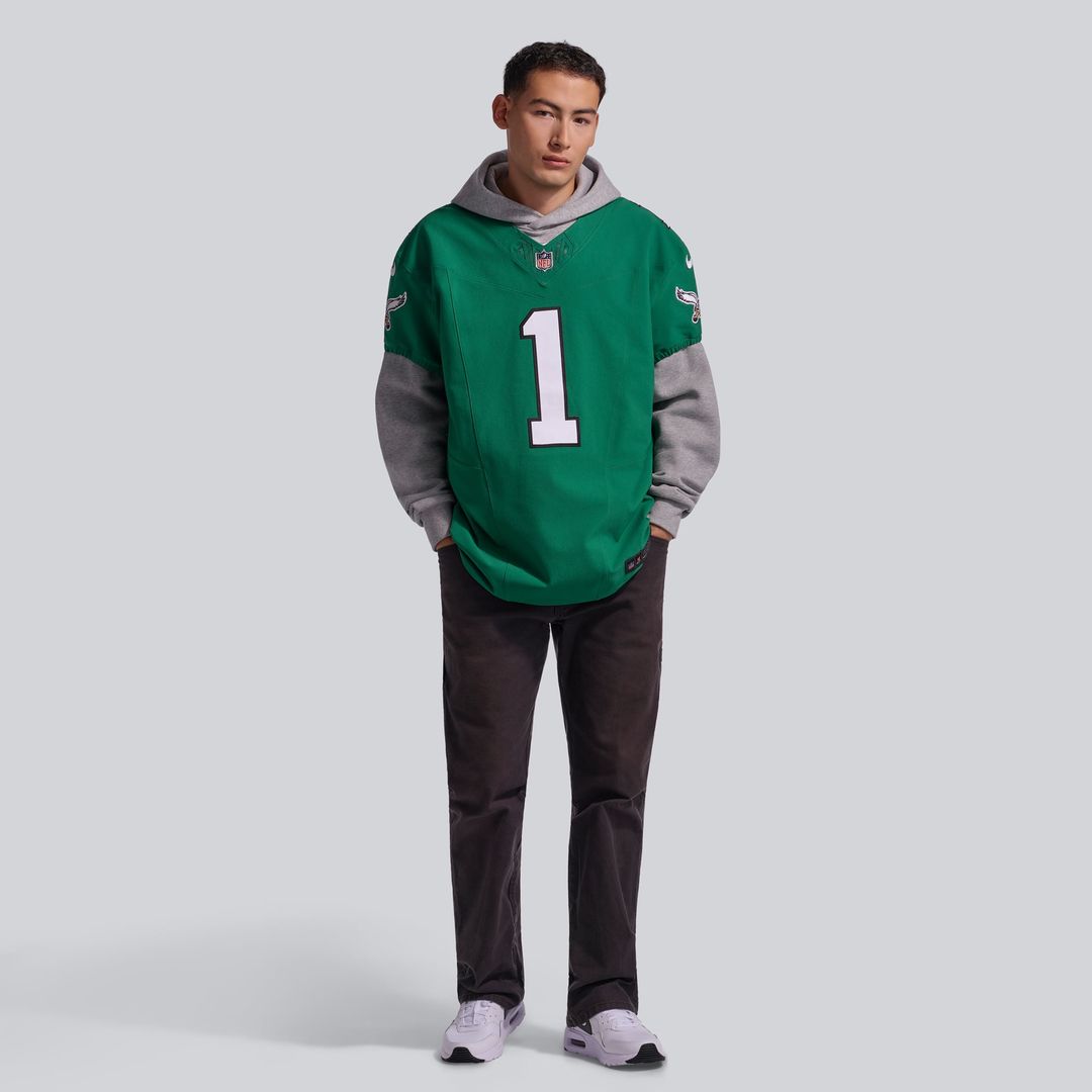 Jalen Hurts Philadelphia Eagles Nike Kelly Green Alternate Vapor F.U.S.E. Elite Jersey