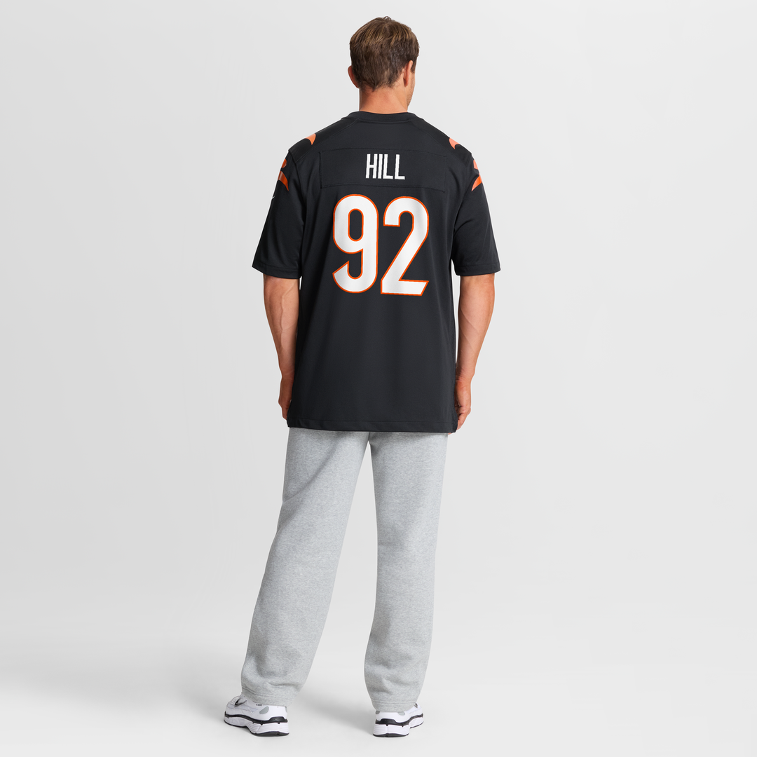 B.J. Hill Cincinnati Bengals Nike Black Game Jersey