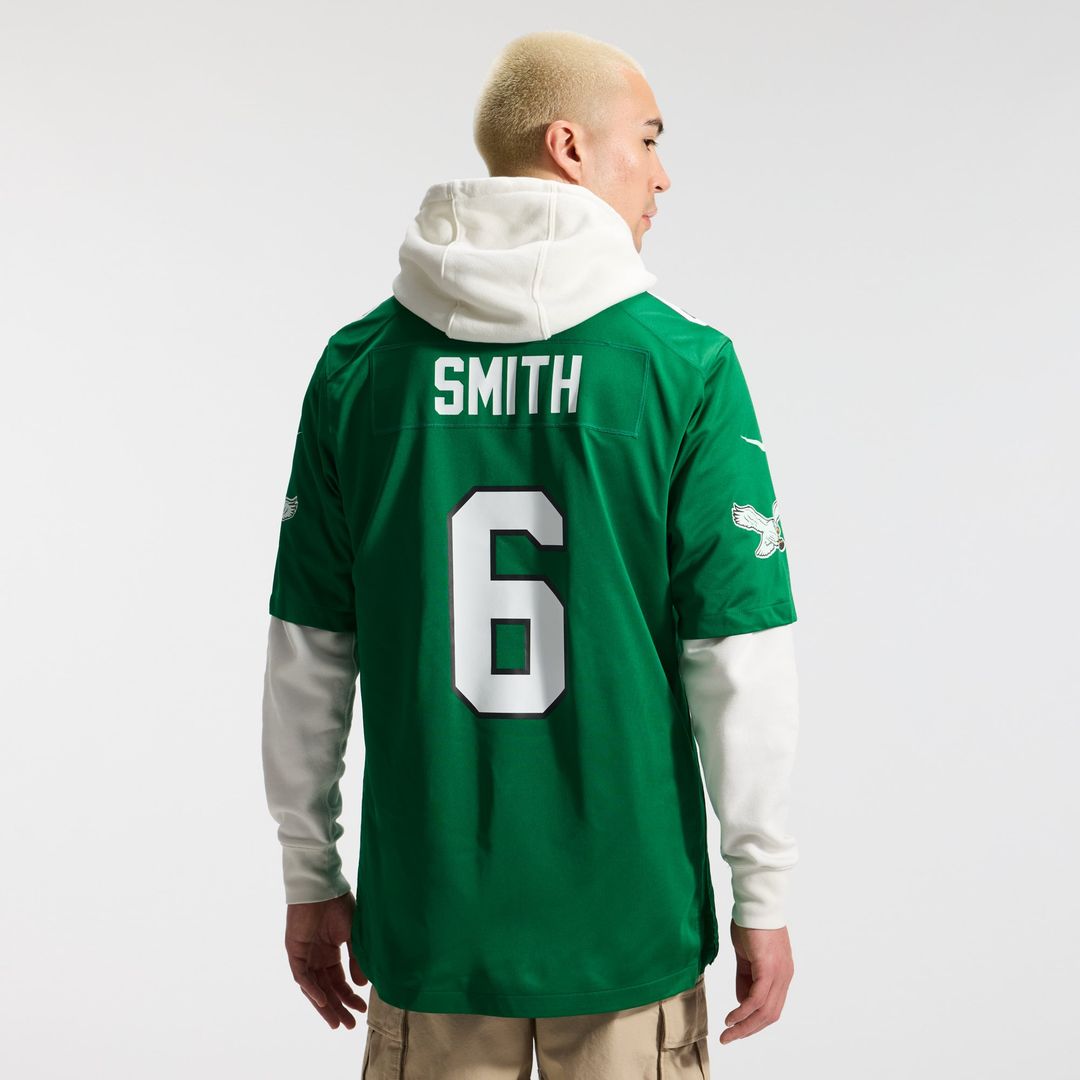 DeVonta Smith Philadelphia Eagles Nike Kelly Green Alternate Game Player Jersey
