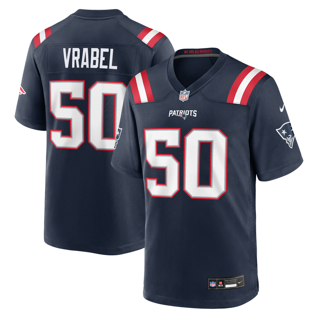 Mike Vrabel New England Patriots Nike White Retired Player Game Jersey