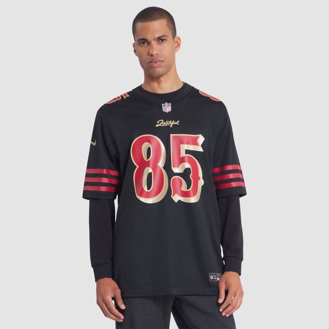 George Kittle San Francisco 49ers Nike Black Rivalries Collection Game Jersey