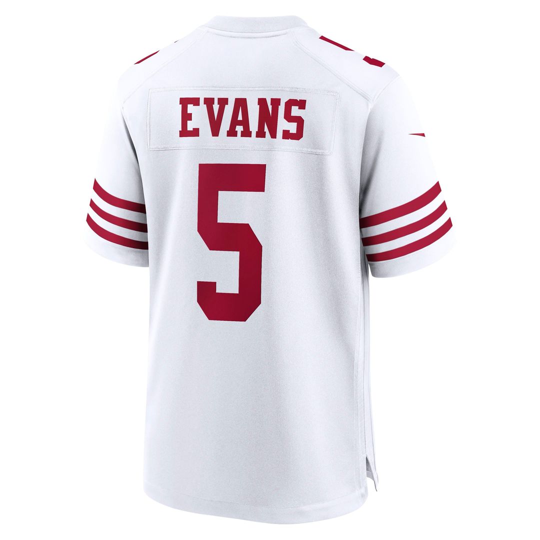 Mike Evans San Francisco 49ers Nike White Game Jersey