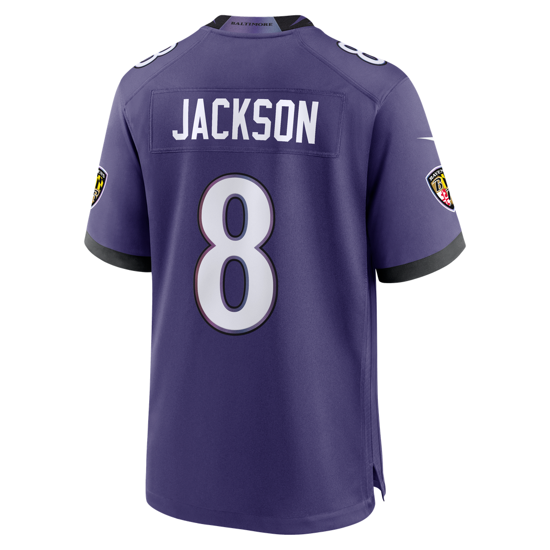 Lamar Jackson Baltimore Ravens Nike Purple Team Game Jersey