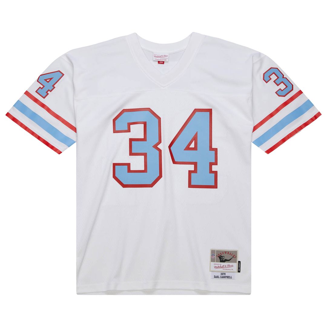 Earl Campbell Houston Oilers Mitchell & Ness White 1979 Legacy Replica Jersey