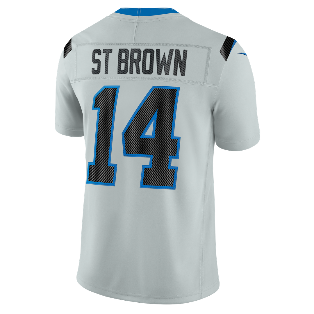 Amon-Ra St. Brown Detroit Lions Nike Silver 2026 Rivalries Collection Stitched Limited Jersey