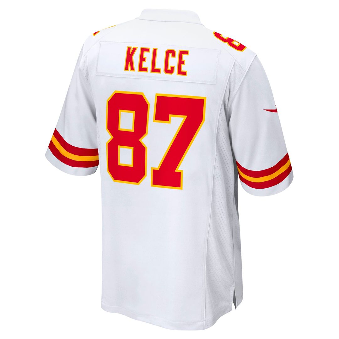Travis Kelce Kansas City Chiefs Nike White Player Game Jersey