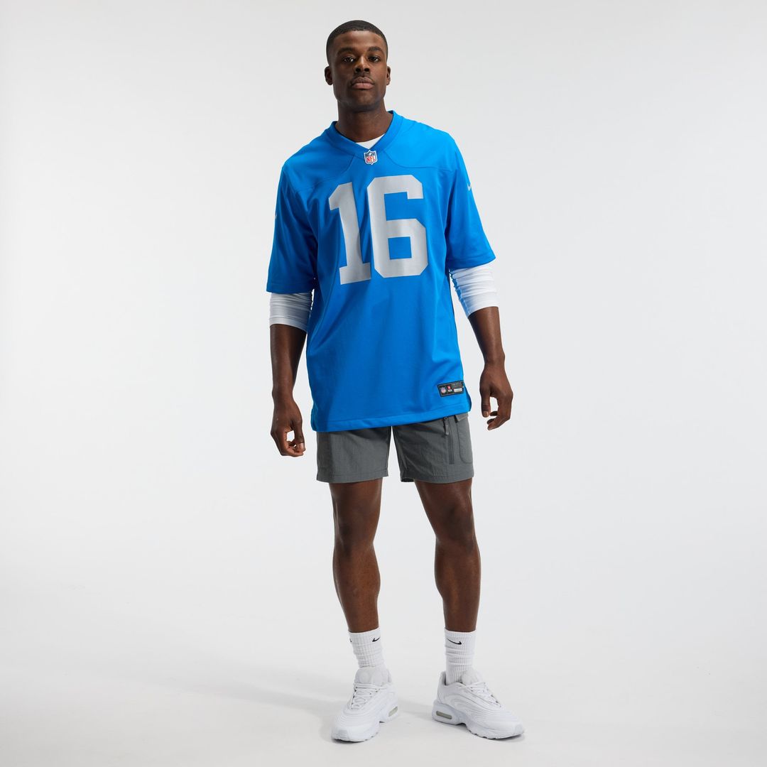 Jared Goff Detroit Lions Nike Blue Alternate Game Jersey
