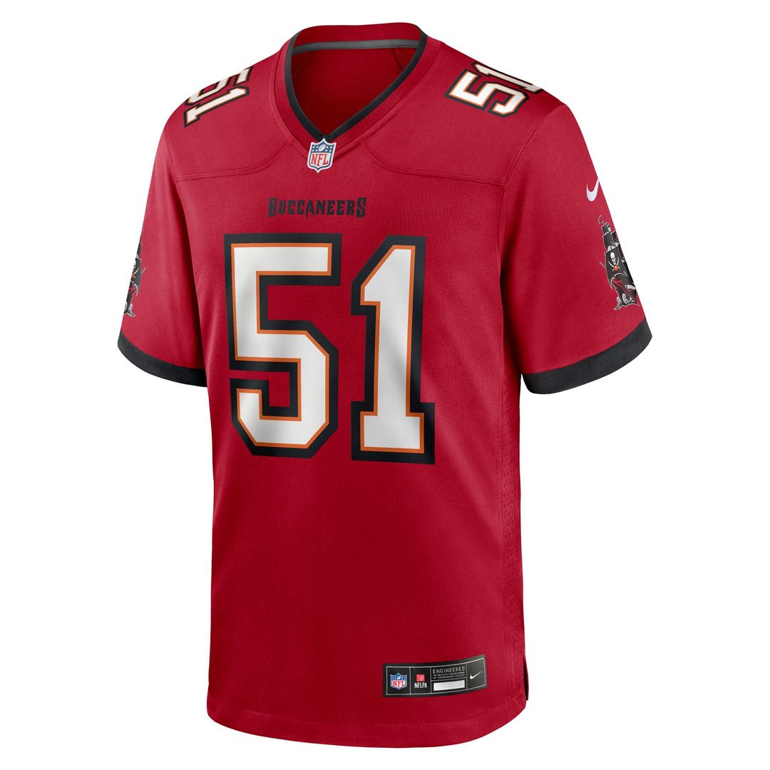 David Walker Tampa Bay Buccaneers Nike Red Team Game Jersey