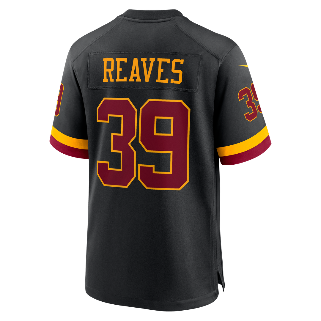 Jeremy Reaves Washington Commanders Nike Black Hail Raiser Alternate Game Jersey