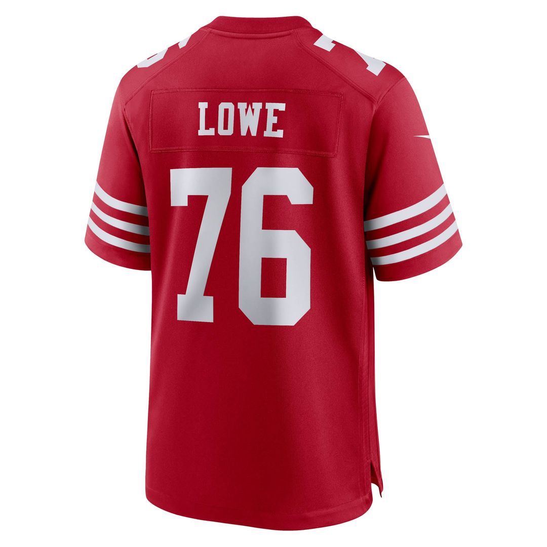 Vederian Lowe San Francisco 49ers Nike Scarlet Team Game Jersey