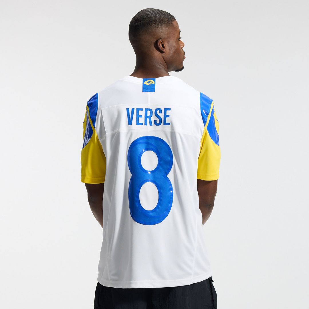Jared Verse Los Angeles Rams Nike White Vapor F.U.S.E. Stitched Limited Jersey