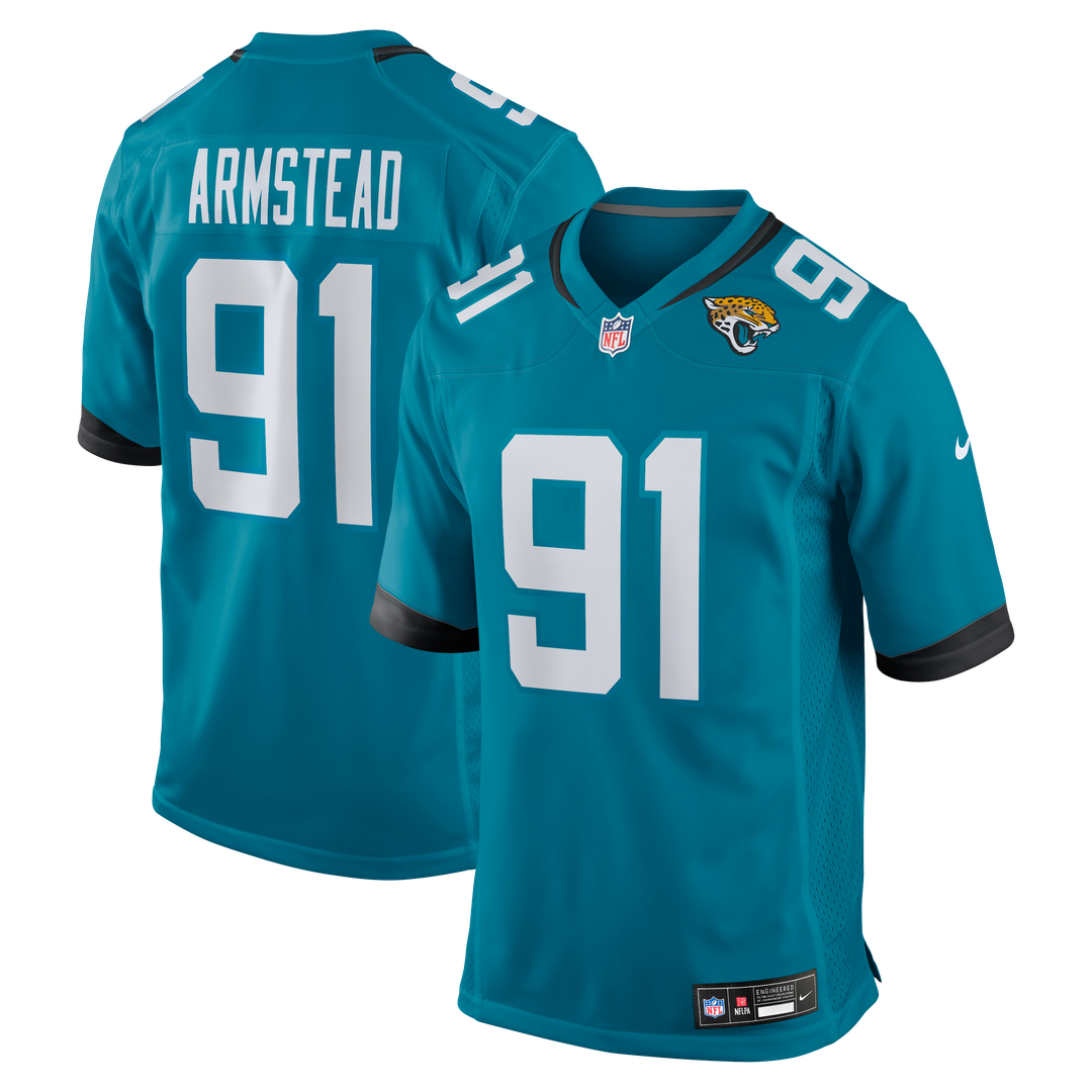 Arik Armstead Jacksonville Jaguars Nike Teal Team Game Jersey