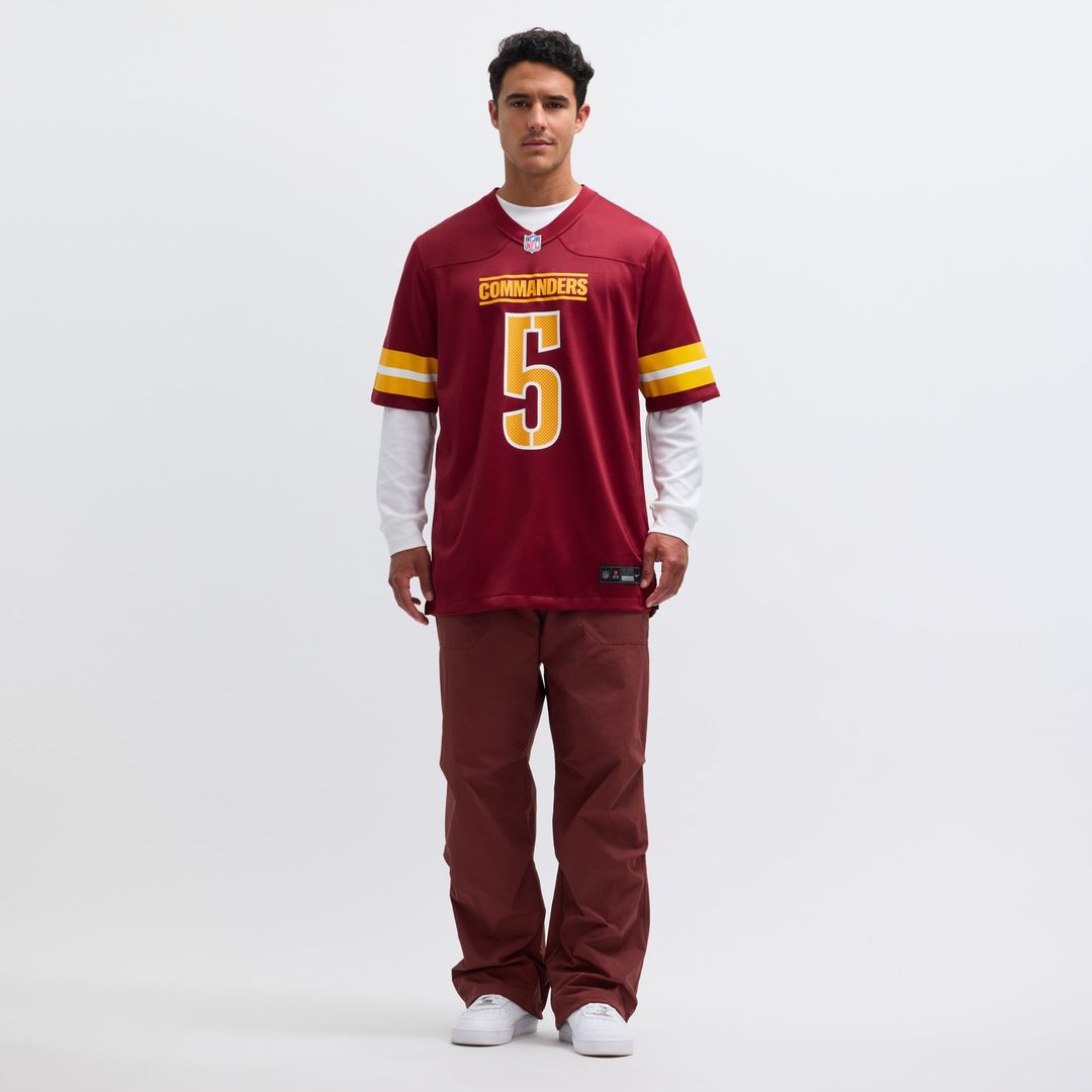 Jayden Daniels Washington Commanders Nike Black Alternate Game Player Jersey
