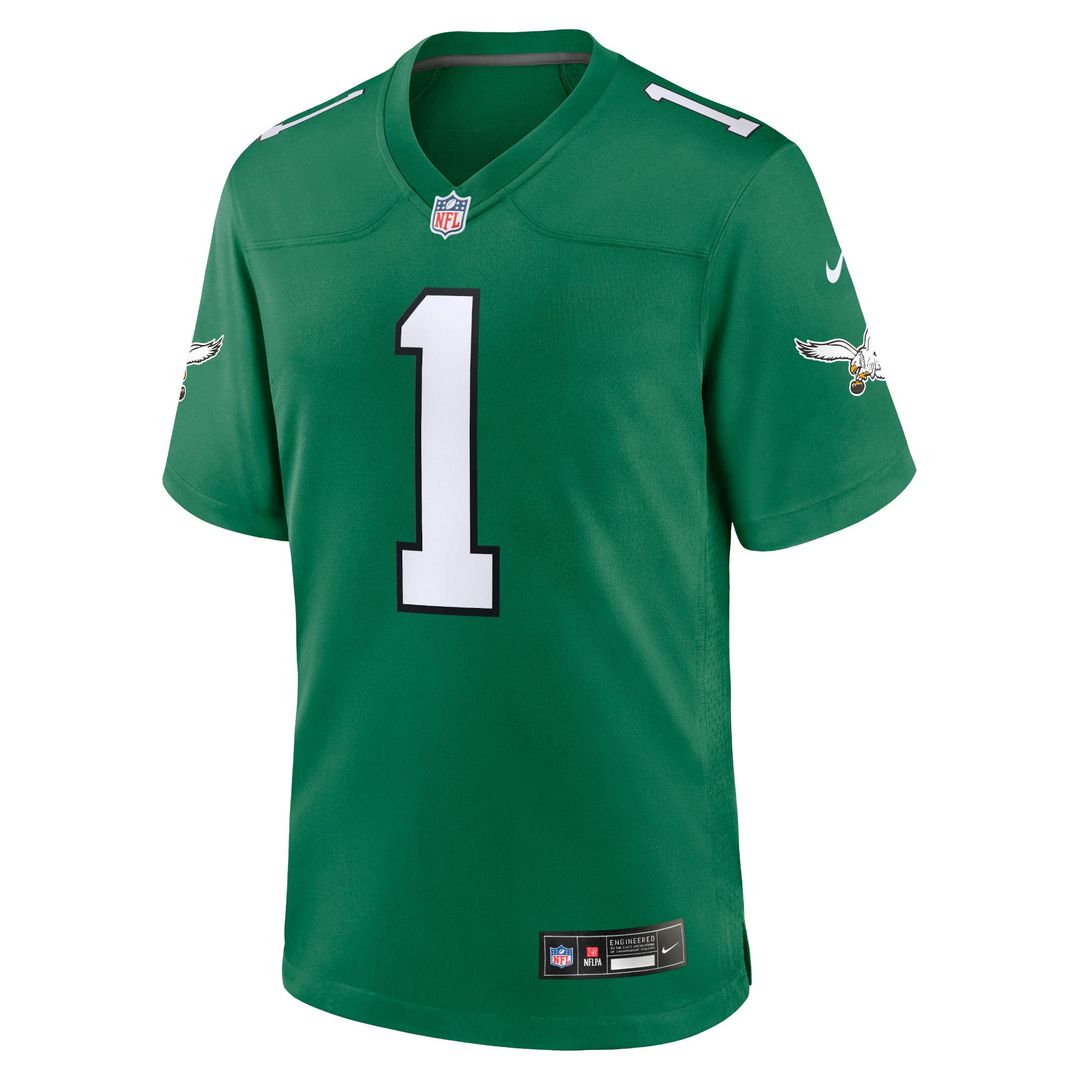 Jalen Hurts Philadelphia Eagles Nike Kelly Green Alternate Game Player Jersey