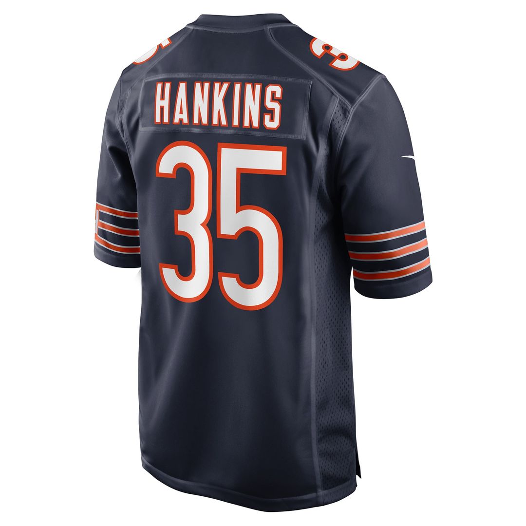 Deion Hankins Chicago Bears Nike Navy Team Game Jersey