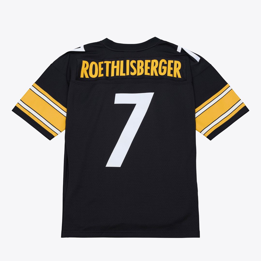 Ben Roethlisberger Pittsburgh Steelers Mitchell & Ness Black 2004 Big & Tall Legacy Retired Player Jersey