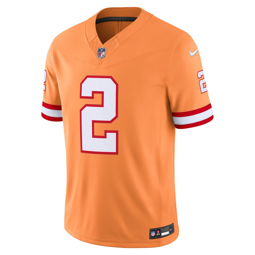 Emeka Egbuka Tampa Bay Buccaneers Nike Creamsicle Alternate Vapor F.U.S.E. Stitched Limited Jersey