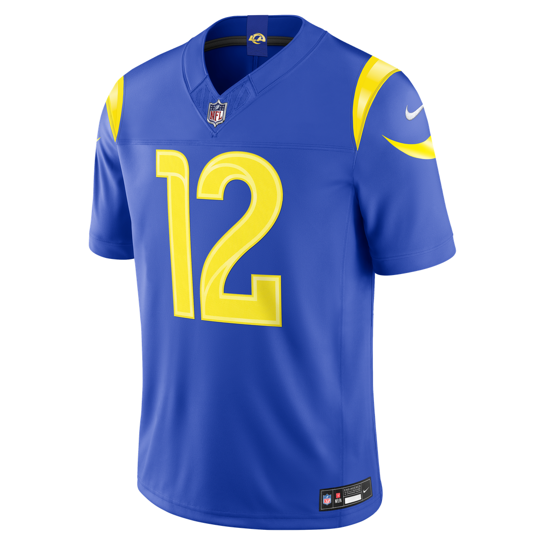 Puka Nacua Los Angeles Rams Nike Royal Team Vapor F.U.S.E. Stitched Limited Jersey