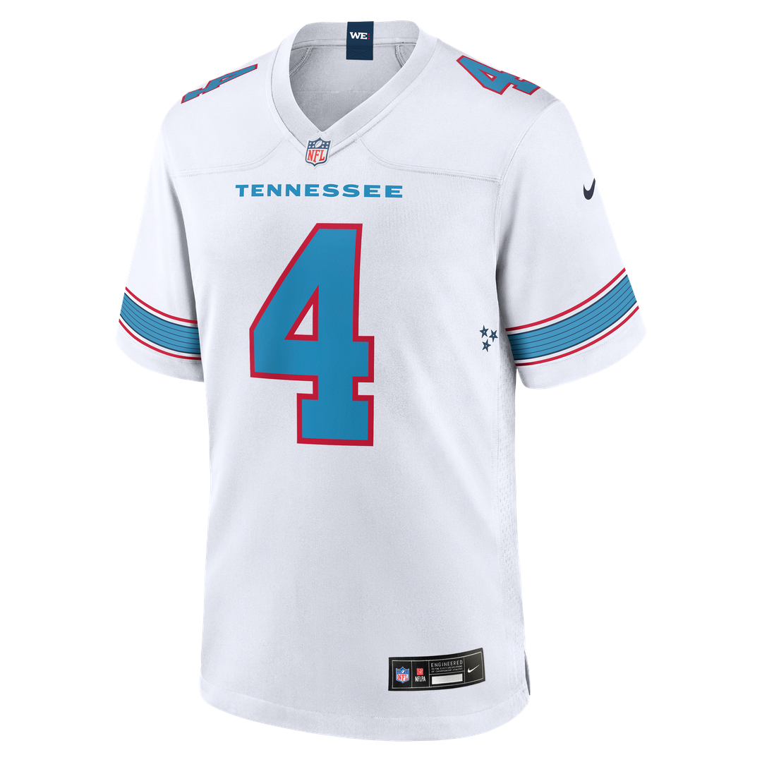 Wan'Dale Robinson Tennessee Titans Nike White Game Jersey