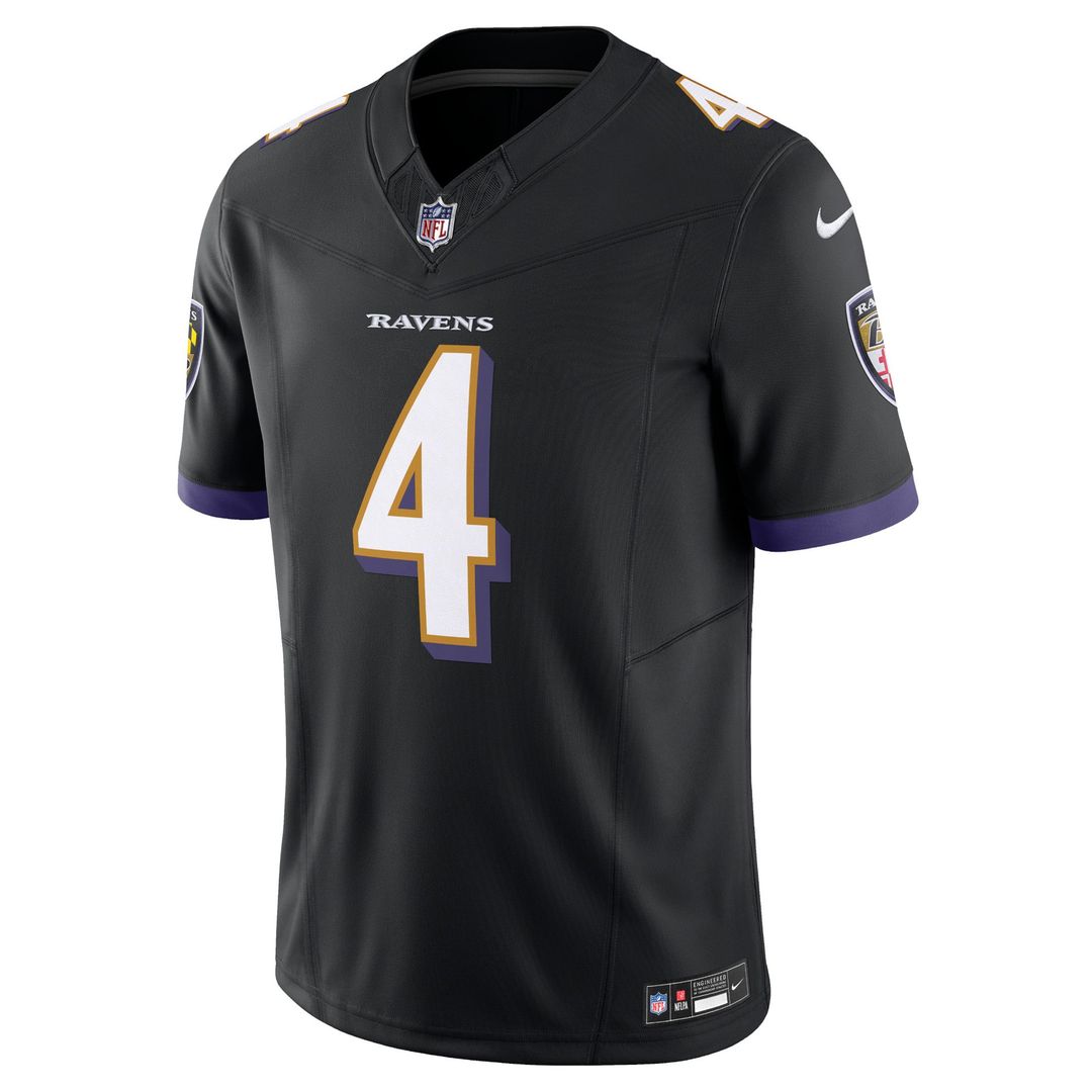 Zay Flowers Baltimore Ravens Nike Black Alternate Vapor F.U.S.E. Limited Jersey