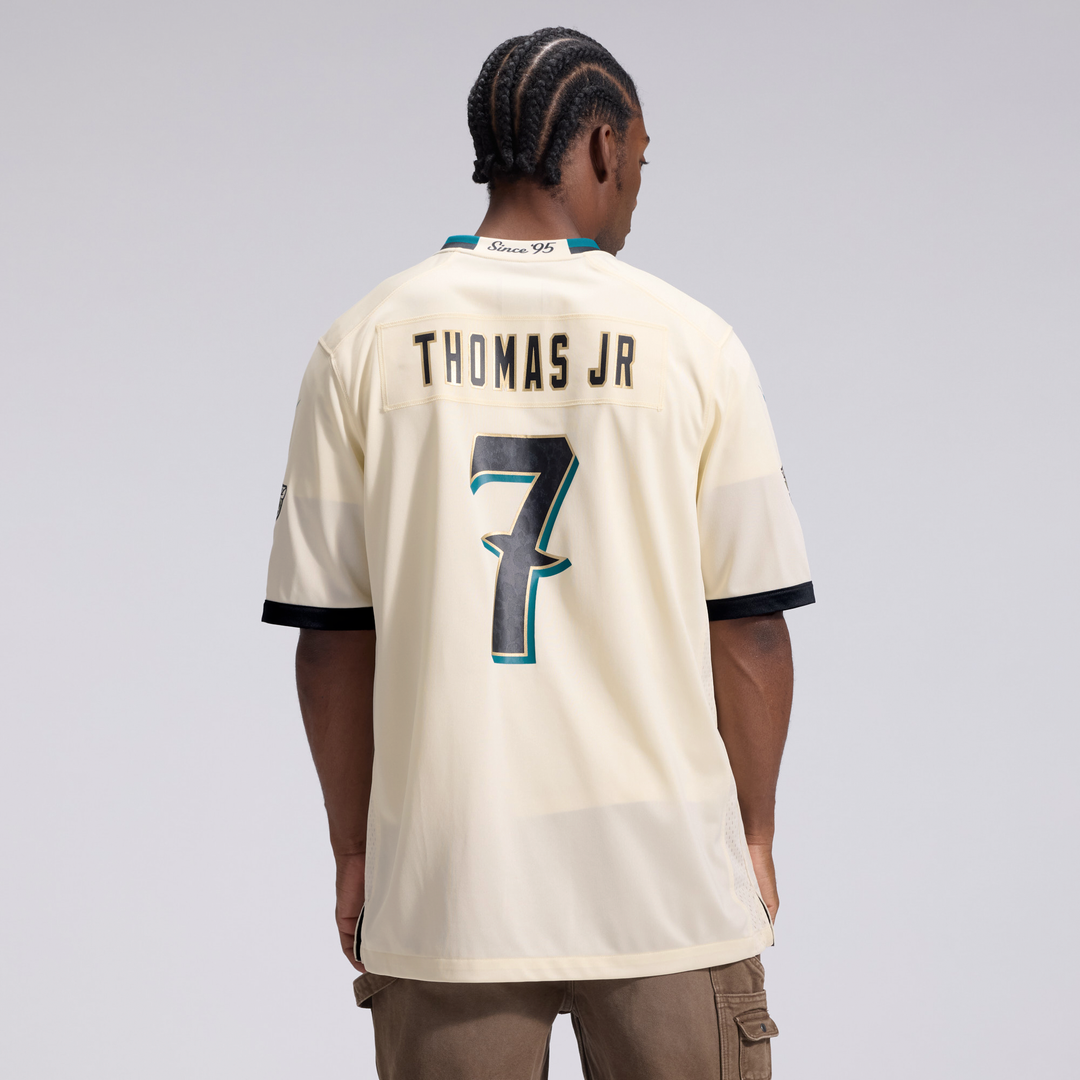 Brian Thomas Jr. Jacksonville Jaguars Nike Natural 2026 Rivalries Collection Game Jersey