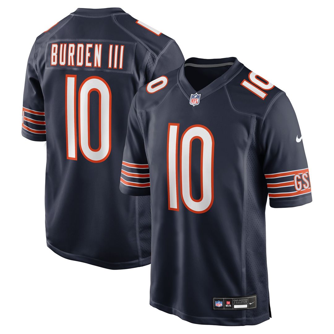 Luther Burden III Chicago Bears Nike Navy Team Game Jersey