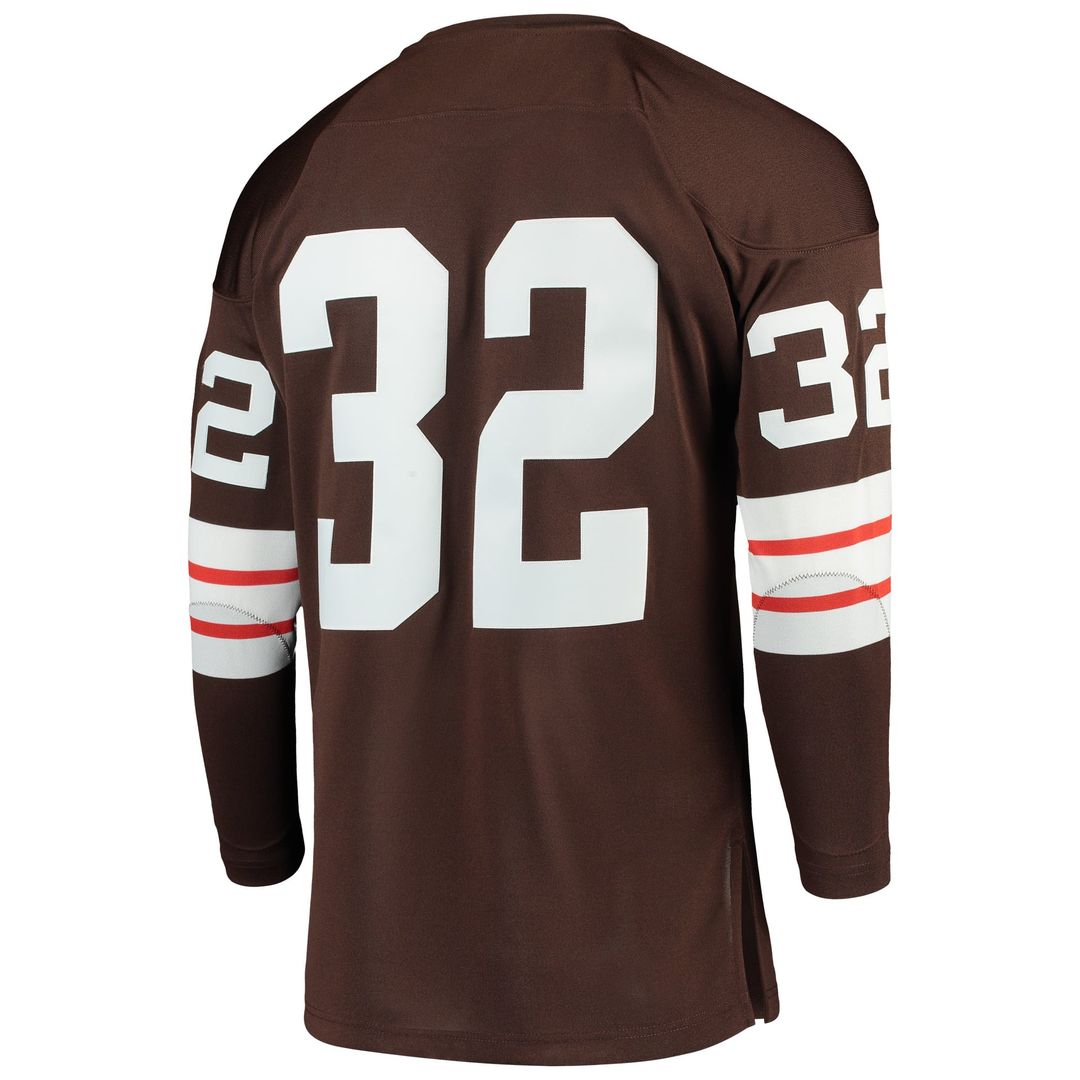 Jim Brown Cleveland Browns 1964 Mitchell & Ness Brown Authentic Throwback Retired Player Jersey