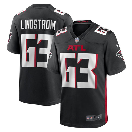Chris Lindstrom Atlanta Falcons Nike Black Team Game Jersey