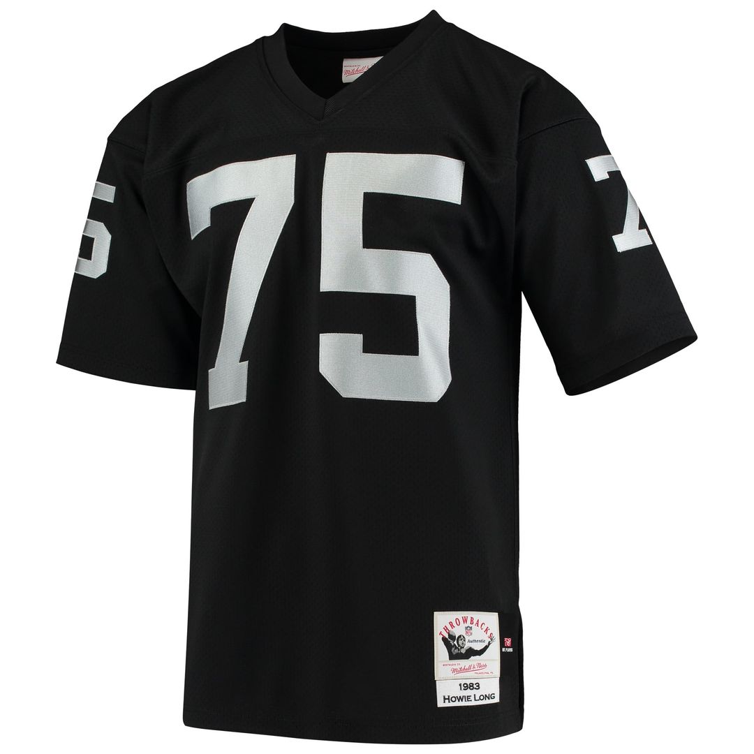 Howie Long Las Vegas Raiders 1983 Mitchell & Ness Black Authentic Throwback Retired Player Jersey