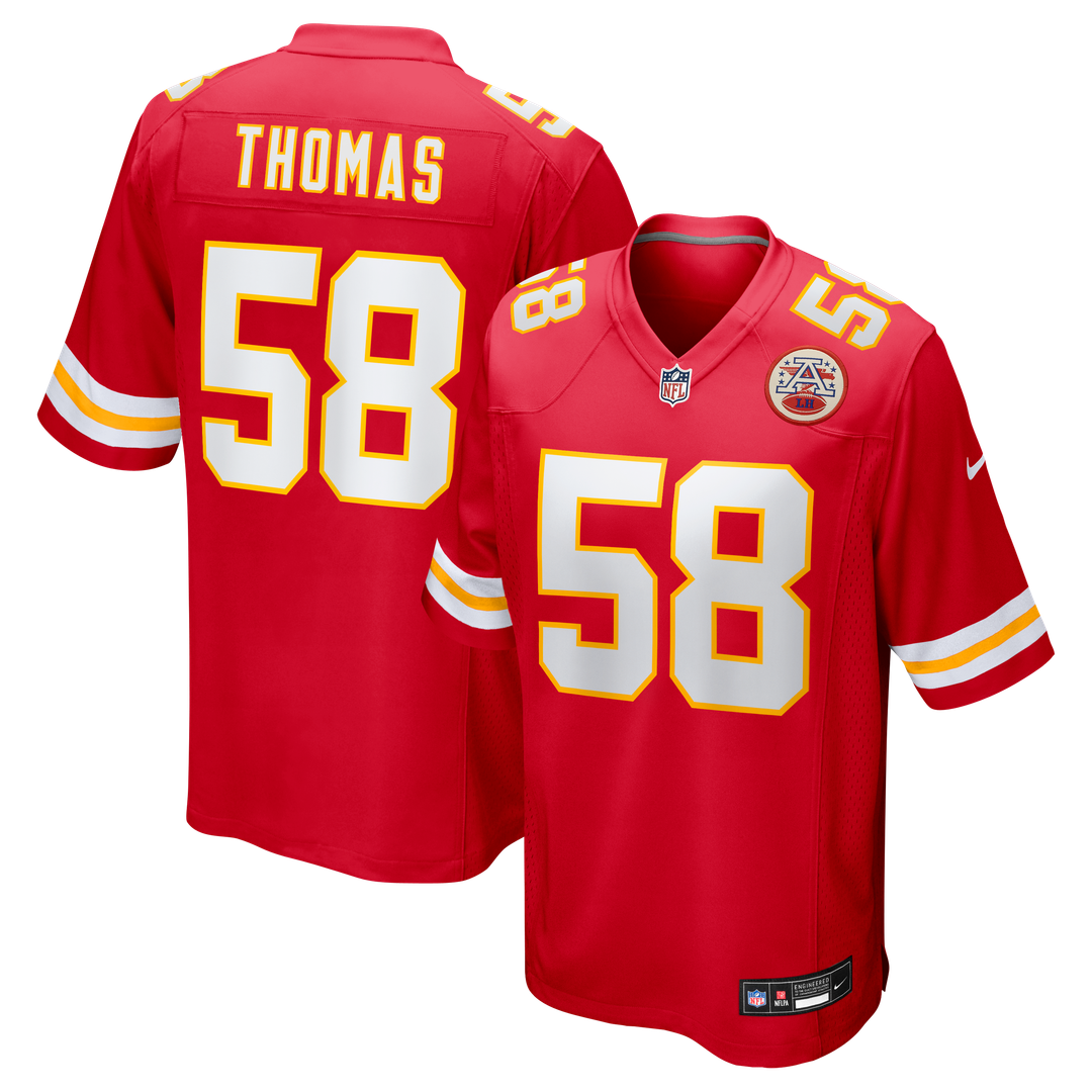 Derrick Thomas Kansas City Chiefs Nike Red Game Retired Player Jersey