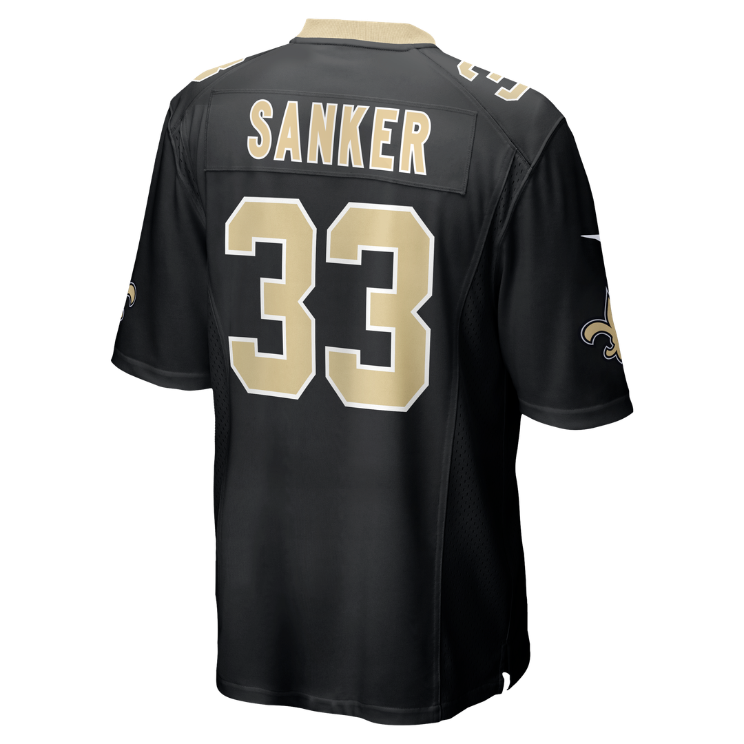 Jonas Sanker New Orleans Saints Nike Black Team Game Jersey
