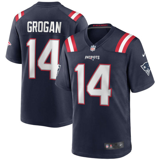 Steve Grogan New England Patriots Nike Navy Game Retired Player Jersey