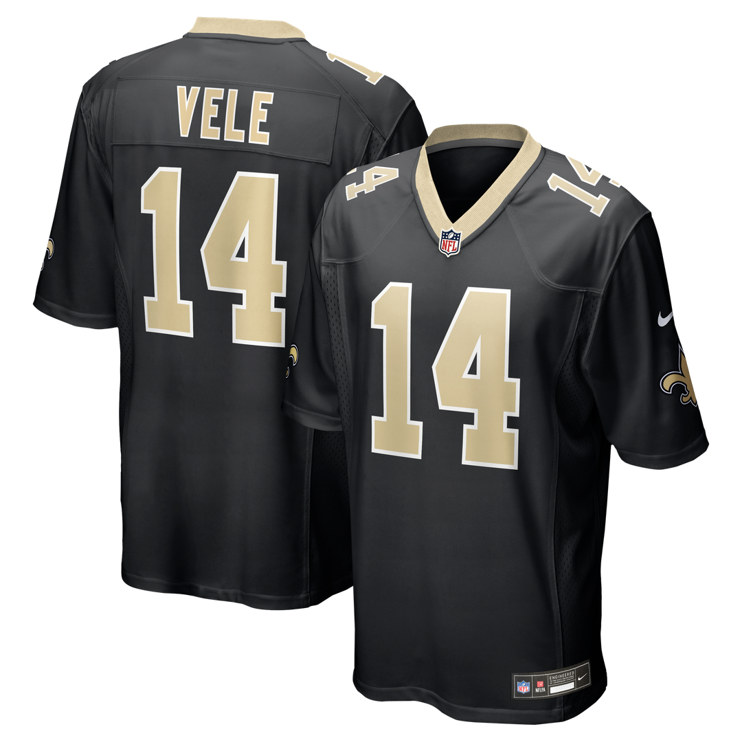 Devaughn Vele New Orleans Saints Nike Black Team Game Jersey