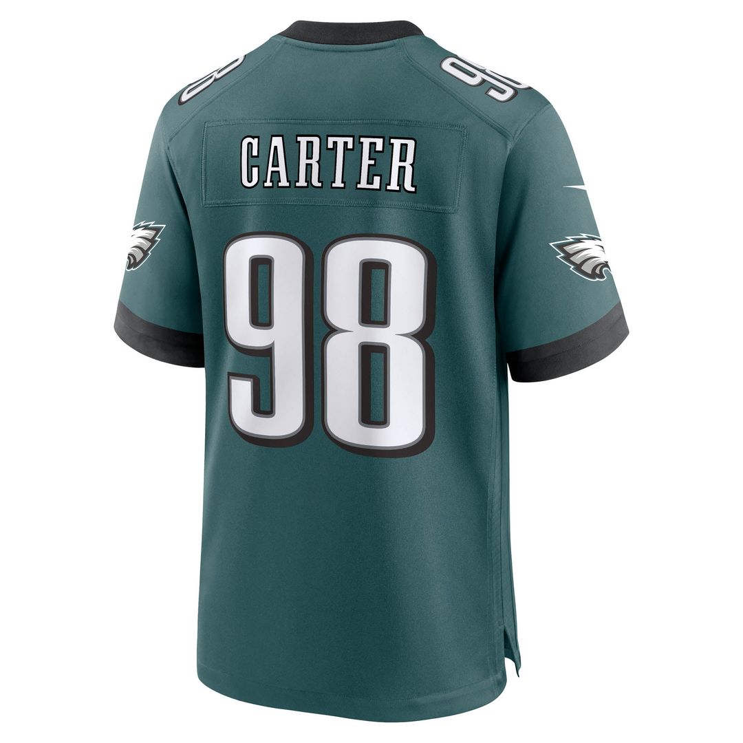 Jalen Carter Philadelphia Eagles Nike Midnight Green Team Game Jersey